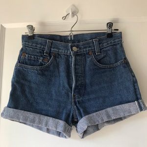 Vintage Levi’s High Waisted Denim Shorts